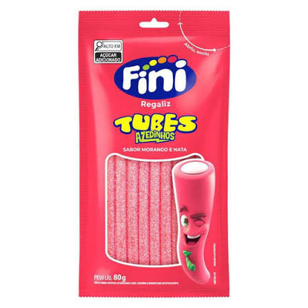 FINI TUBES MORANGO AZEDINHOS 80G